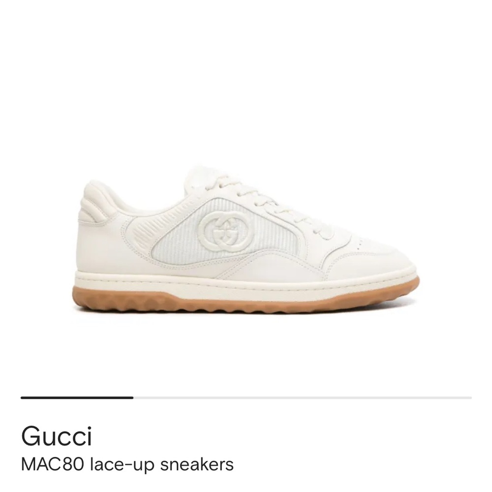 Authentic Gucci MAC80 lace-up sneakers